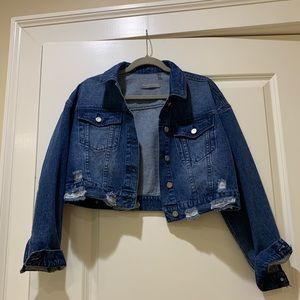 Distressed Jean Jacket by Bagatelle